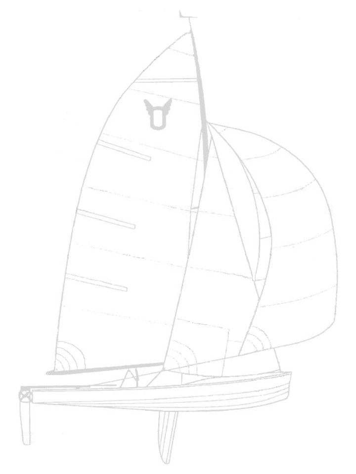 Line drawing of Osprey dinghy